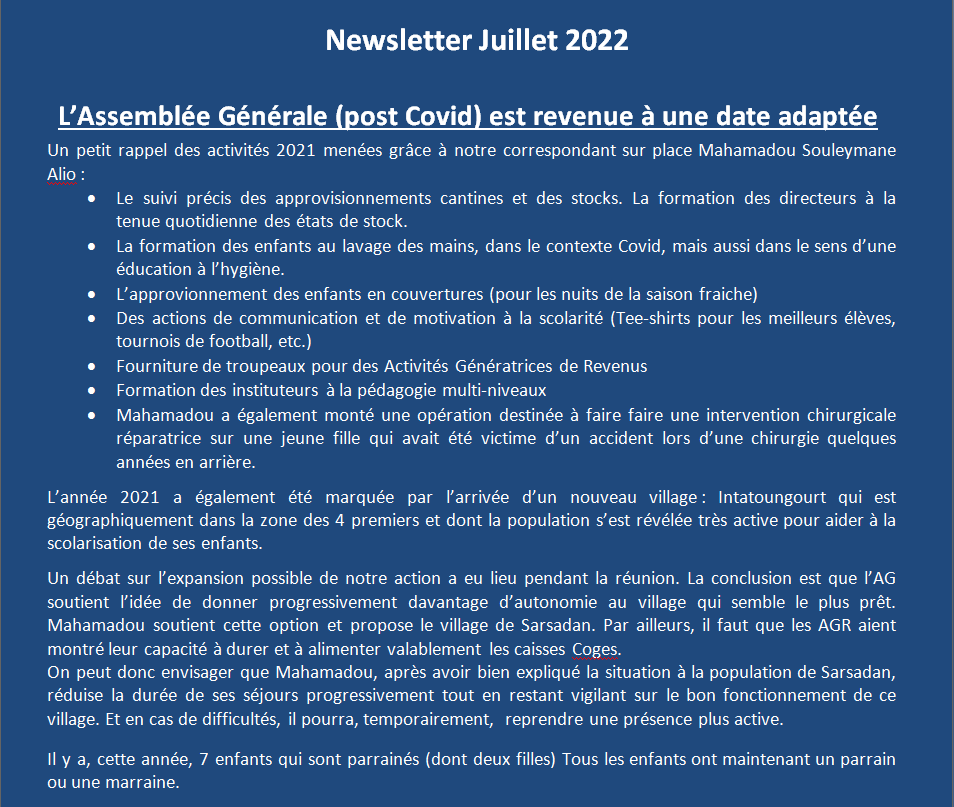 Newsletter 2022 07 1